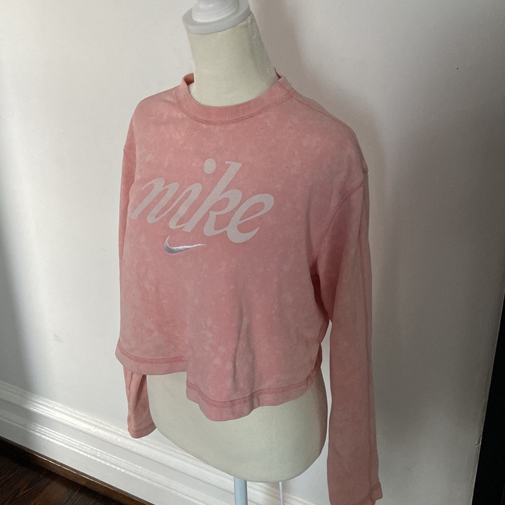 Nike Bleached Coral Summit Crew Crop Sweater S - Picture 11 of 11